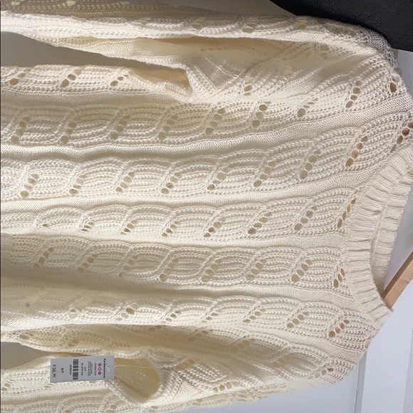 Beige Short Knit Sweater - Picture 3 of 4